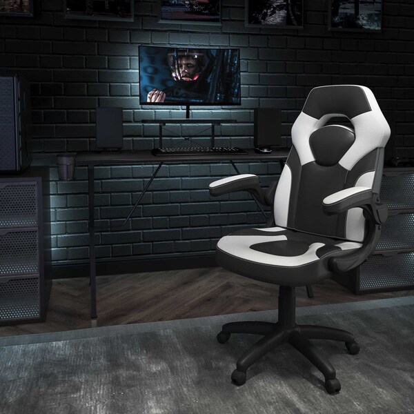Flash Furniture Black Gaming Desk and Chair Set BLN-X10RSG1031-WH-GG - main